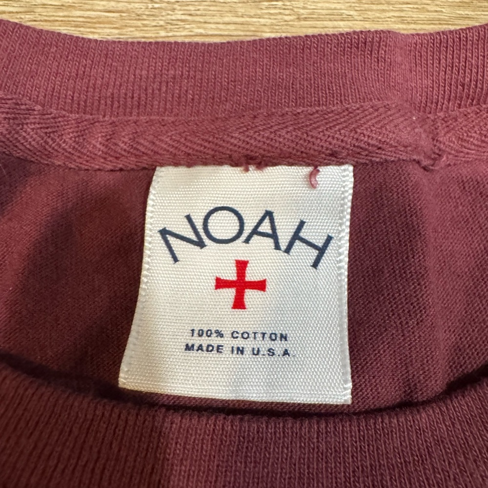 Noah NYC Maroon Short Sleeve Tee - Picture 3 of 4